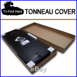 Lock Hard Solid Tri-Fold Tonneau Cover Fits 2007-2013 Chevy Silverado 6.5ft Bed