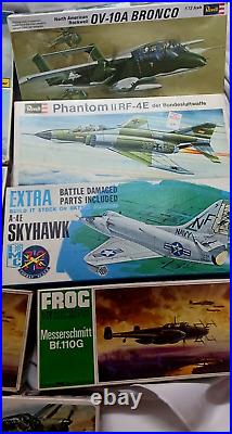 Lot Of 12 Vintage Model Airplanes Opened Not Sealed Some May Have Missing Parts