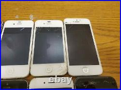 Lot of 15 Apple iPhone Smartphones Mixed Models FOR PARTS ONLY