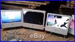 Lot of 30 Apple iMac Computers For parts or repair. Model A1195 17 21