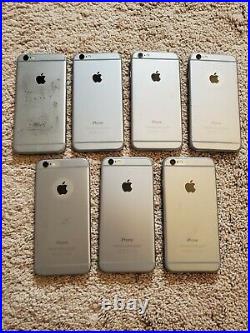 Lot of 7 Apple iPhone 6 Model A1549 different storage FOR PARTS