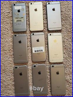 Lot of 9 Apple iPhone 6s ModelA1688/ PARTS