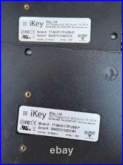 Lot of 9 iKey Rugged Keyboards, mixed models. For parts