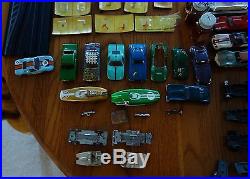 Lot of Aurora Model Motoring HO Scale Cars, Track and Parts