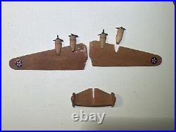 Lot of Wooden WW2 Aircraft Models B-17, B-26, OA-10 Catalina, + B-24 parts