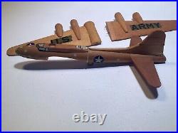 Lot of Wooden WW2 Aircraft Models B-17, B-26, OA-10 Catalina, + B-24 parts