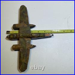 Lot of Wooden WW2 Aircraft Models B-17, B-26, OA-10 Catalina, + B-24 parts
