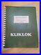 MANUAL KLIKLOK model SR Carton Forming Machine Instruction Manual & Parts List