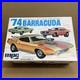 MPC 1974 Plymouth Barracuda 1/25 Model Kit #1-7402-250 Unbuilt Sealed Parts