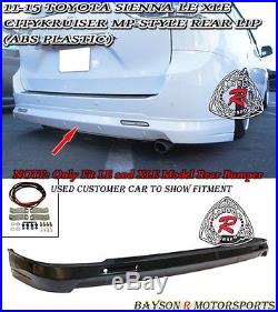 MP Style Rear Lip (ABS) Fits 11-17 Toyota Sienna Won't Fit SE Model