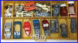 Massive Aurora AFX Model Motoring T-Jet Parts Lot Bodies Chassis And Tons More