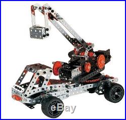 Meccano-Erector Super Construction Set, 25 Models, 640+ Parts New