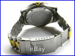 Mens TAG Heuer 2000 date two tone 200m diver watch model 964.006 parts only