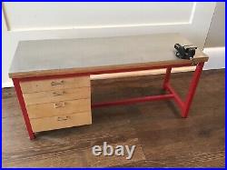 Misko 1/5 Scale Model Car Workbench With Drawers & Working Vise Made In Germany