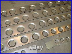 Model A Ford BELLED HOLES or DIMPLED DRILLED 1/8 Easy Weld Boxing Plates 28-31