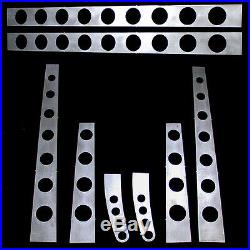 Model A Ford frame, 3/16 boxing plates with easy to weld tabs 28-31, Drilled