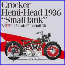 Model Factory Hiro 1/9 Crocker Hemi-Head 1936 Small Tank Motorcycle
