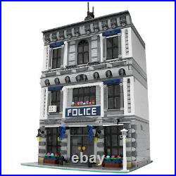 Modular Police Station Model MOC Building Bricks Toys Set 3128 Pieces Parts