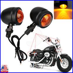 Motorcycle Bullet Turn Signals Tail Lights For Harley Cafe Racer Bobber Chopper
