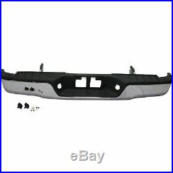 NEW Chrome Complete Steel Rear Bumper With Hardware For 2007-2013 Toyota Tundra