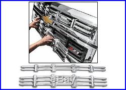 NEW! Chrome Grille Overlay (2 PCS) FIT 2014 2015 Chevy Silverado 1500 Z71 ONLY