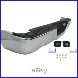 NEW Complete Steel Chrome Rear Step Bumper Assembly for 2009-2018 Dodge RAM 1500