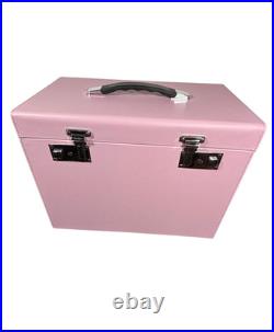 NEW Pink Singer Featherweight Replacement Case withkey works with 221 & 222 Models
