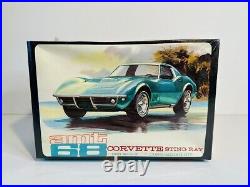 NOS AMT 1968 Corvette Stingray Model Kit #6928