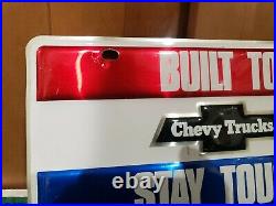 NOS Vintage GM Chevy Trucks Lasting Value Dealer Promo license plate C10
