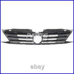 New Grille Black With Chrome Molding Fits 2015-2018 Volkswagen Jetta VW1200168