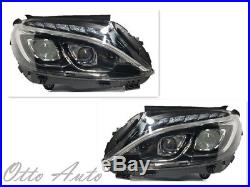 New Mercedes-Benz W205 Plug&Play C-Class Dual LED Headlight (Halogen Model) Pair