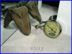 Nice US Vintage Model A Ford Tire Gauge Antique Pouch Tool Kit Display Parts