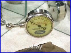 Nice US Vintage Model A Ford Tire Gauge Antique Pouch Tool Kit Display Parts