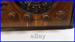 Old Antique Wood Zenith Vint Tube Radio Model 5-S-119 Restore or Parts Blk Dial