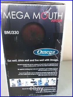 Omega Mega Mouth Juicer Model BMJ330 Commercial Grade Juicer 350W 1/2 HP Motor