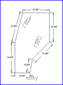 One New Cab Door Tinted Glass for RH & LH Fits John Deere Models, R141527