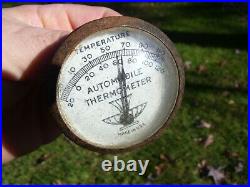 Original 1950s old auto Thermometer visor Accessory vintage scta GM Ford Chevy