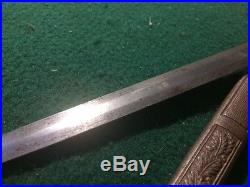 Original WWII German 2nd Model Luftwaffe Dagger Parts Lot Blade Scabbard Handle