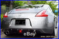 PAINTED GLOSSY BLACK AO DESIGN ADD-ON DIFFUSER for 09-17 NISSAN 370Z 2D MODELS