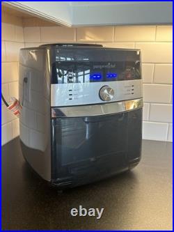 Pampered Chef Deluxe Air Fryer Model 100194 with Extra Parts and CookBook+manual