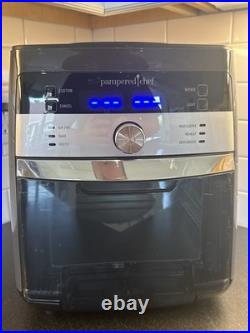 Pampered Chef Deluxe Air Fryer Model 100194 with Extra Parts and CookBook+manual