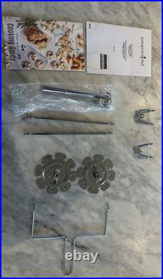 Pampered Chef Deluxe Air Fryer Model 100194 with Extra Parts and CookBook+manual