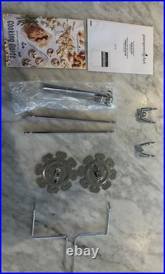 Pampered Chef Deluxe Air Fryer Model 100194 with Extra Parts and CookBook+manual