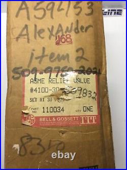 Parts Only, Bell & Gossett, 110034, Asme Relief Valve, 30 Psi, Model 4100(23f-2)