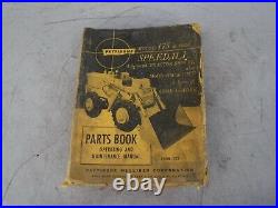 Pettibone Model 175 & 175D Speedall Loader Parts Operating & Maintenance Manual