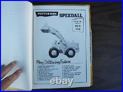 Pettibone Model 175 & 175D Speedall Tractor Shovel & Coal Loader Parts Manual
