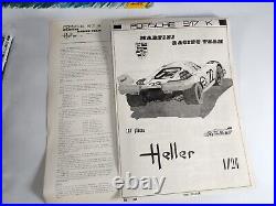 Porsche 917 K Martini Racing Team Heller 124 Model Kit # L 742 Sealed Parts