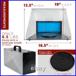 Portable Hobby Airbrush Paint Spray Booth Kit Oder Extractor Gun Toy Model Parts