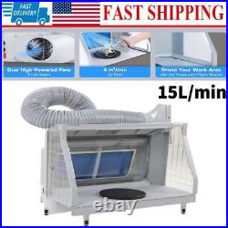 Portable Hobby Airbrush Paint Spray Booth Kit Oder Extractor Toy Model Parts