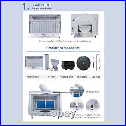 Portable Hobby Airbrush Paint Spray Booth Kit Oder Extractor Toy Model Parts